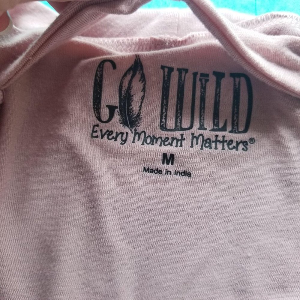 Go Wild / M / Blush Pink Tiger Tee - Picture 3 of 4